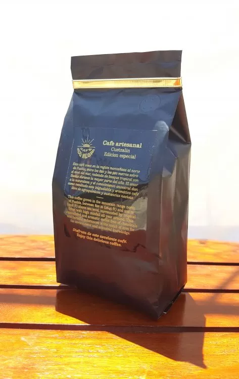 Café Artesanal Cuetzalin, 500 gms. Molido o en grano.