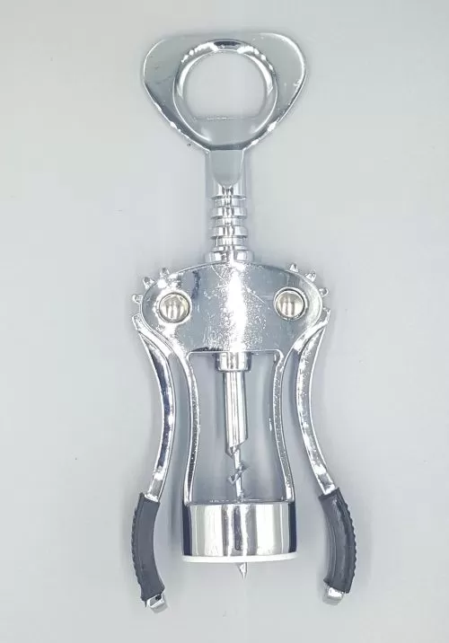 Sacacorchos en acero inoxidable. 