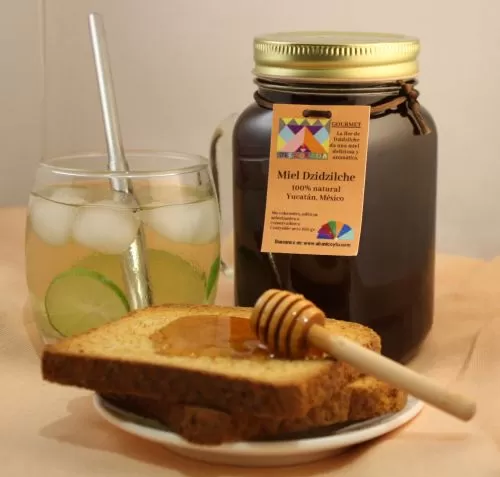Miel de abeja de floración Dzidzilche, 100% pura y yucateca.