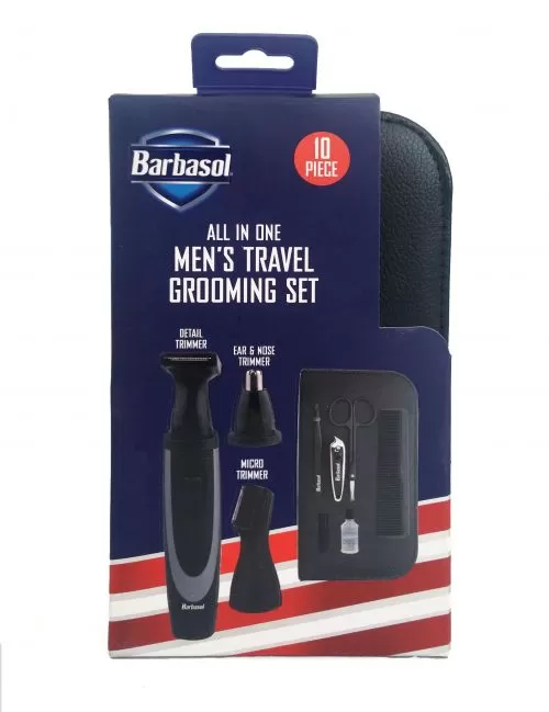 Recortador de bello facial, orejas y nariz para caballero. Ideal para viajes. 