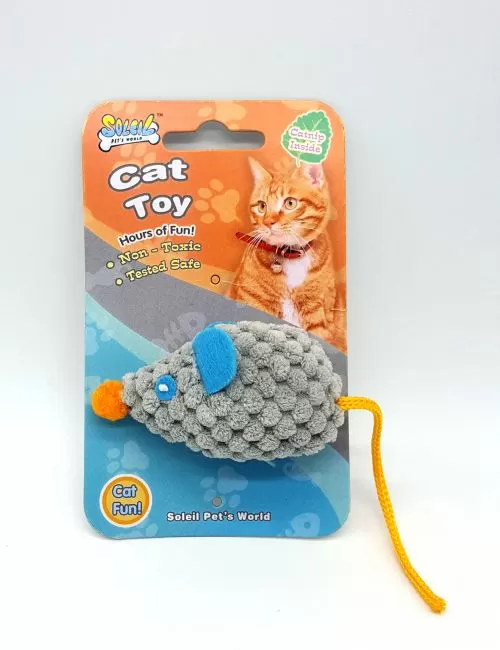 Juguete para gatos relleno de hierba gatera.