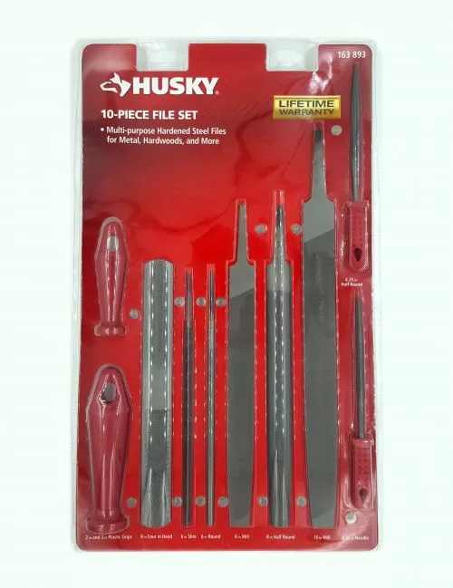 HUSKY Juego de limas de 10 piezas. 