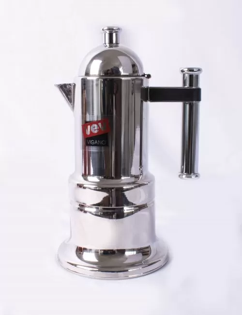 Cafetera Italiana VEV Vigano Modelo KONTESSA para 4 tazas de espresso.